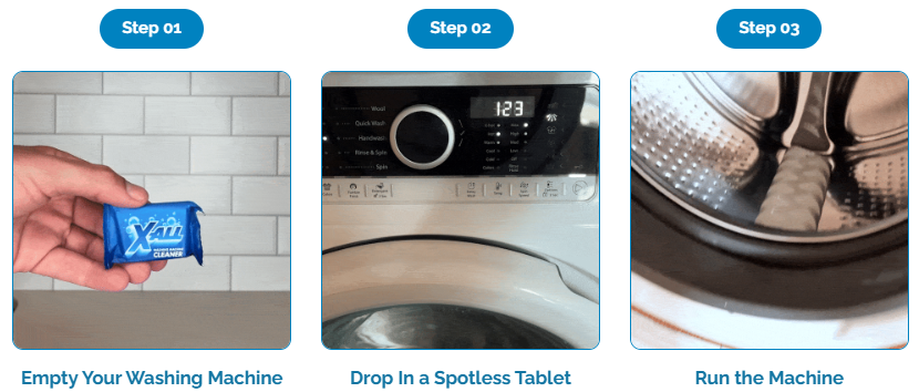 X-All Washing Machine Cleaner usage
